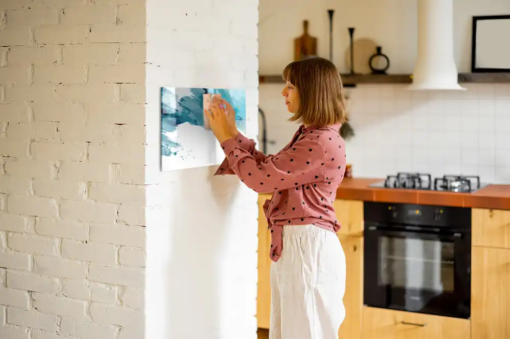 Tableau magnétique à dessiner avec effet coups de pinceau