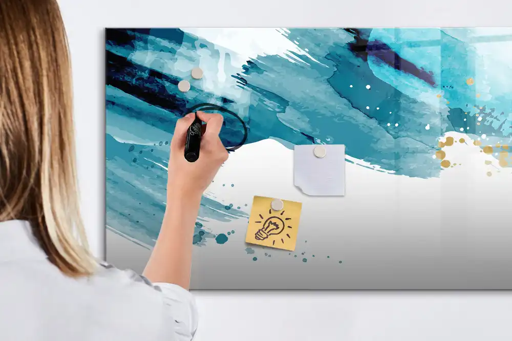 Tableau magnétique à dessiner avec effet coups de pinceau