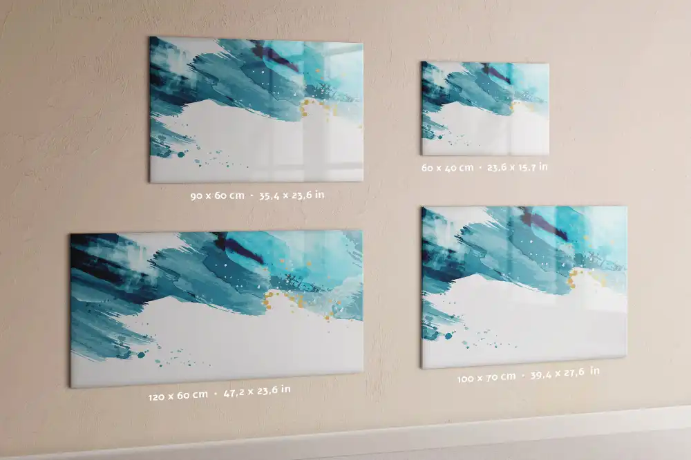 Tableau magnétique à dessiner avec effet coups de pinceau