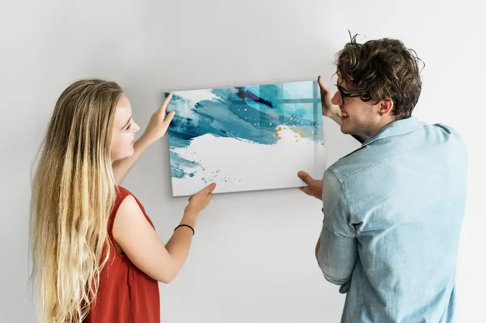 Tableau magnétique à dessiner avec effet coups de pinceau