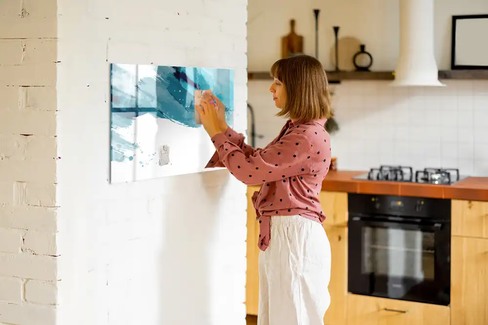 Tableau magnétique à dessiner avec effet coups de pinceau