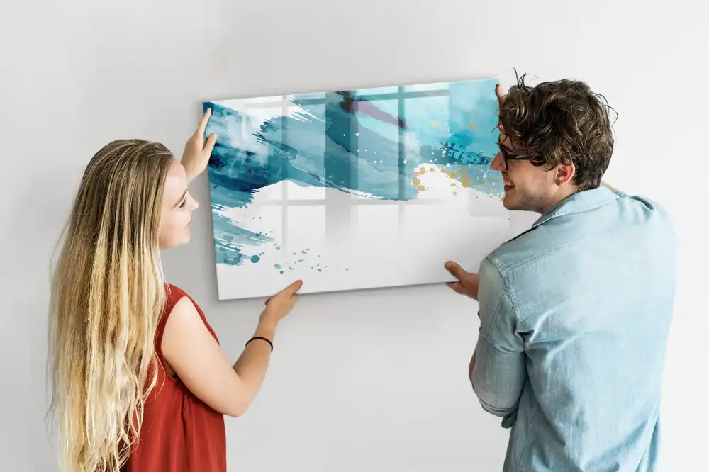 Tableau magnétique à dessiner avec effet coups de pinceau