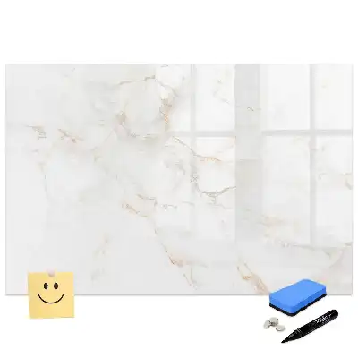 Tableau magnétique pour écriture motif marbre décoratif chic