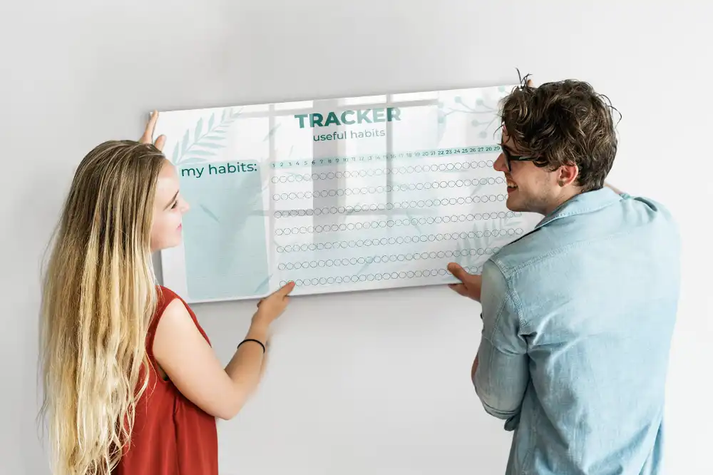 Tableau magnétique de suivi des bonnes habitudes pour enfants
