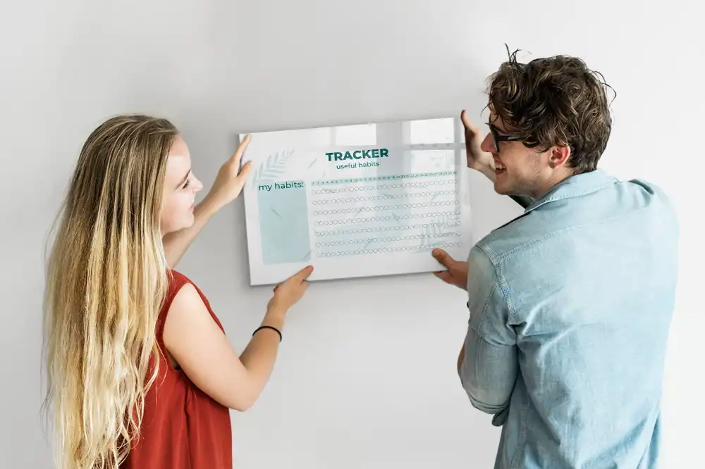 Tableau magnétique de suivi des bonnes habitudes pour enfants