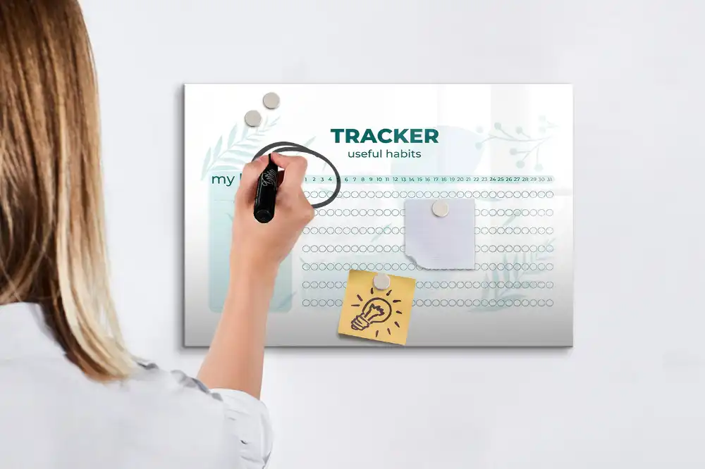 Tableau magnétique de suivi des bonnes habitudes pour enfants