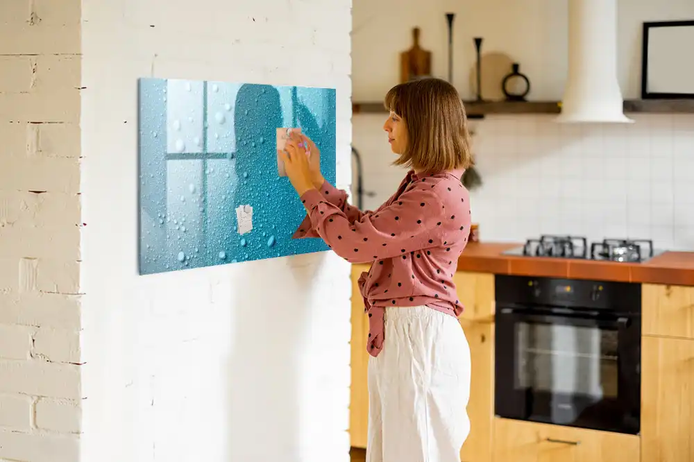 Tableau magnétique pour dessin motif gouttes d'eau