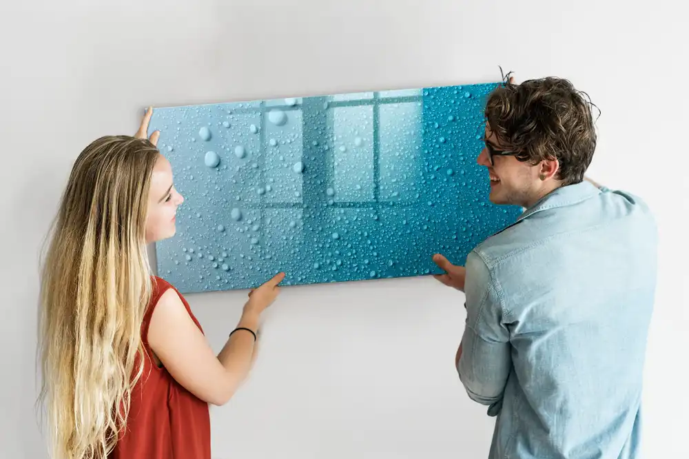 Tableau magnétique pour dessin motif gouttes d'eau
