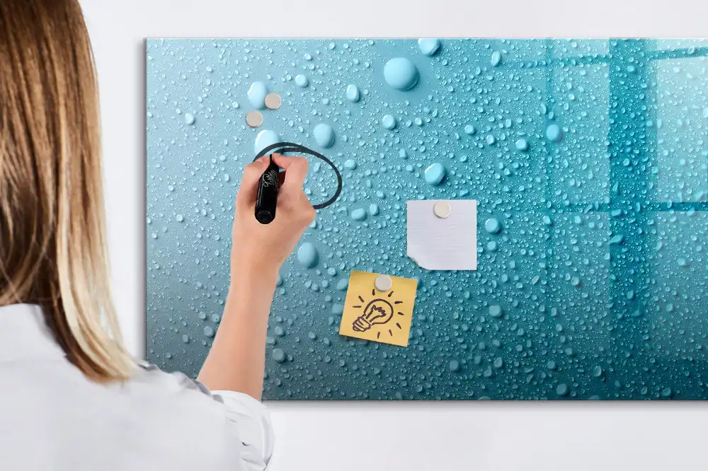 Tableau magnétique pour dessin motif gouttes d'eau