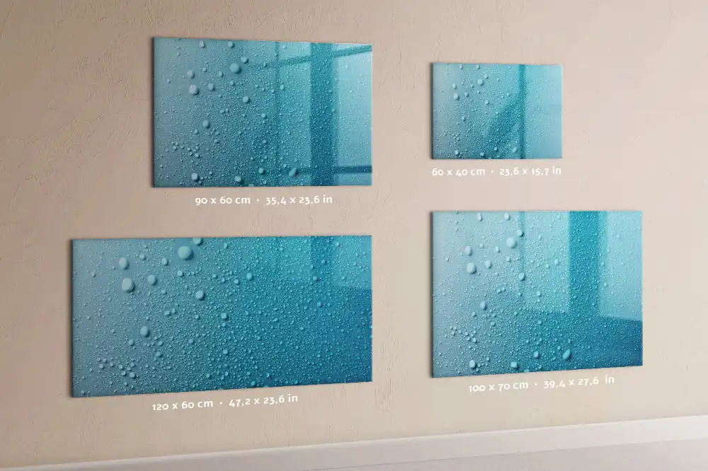 Tableau magnétique pour dessin motif gouttes d'eau