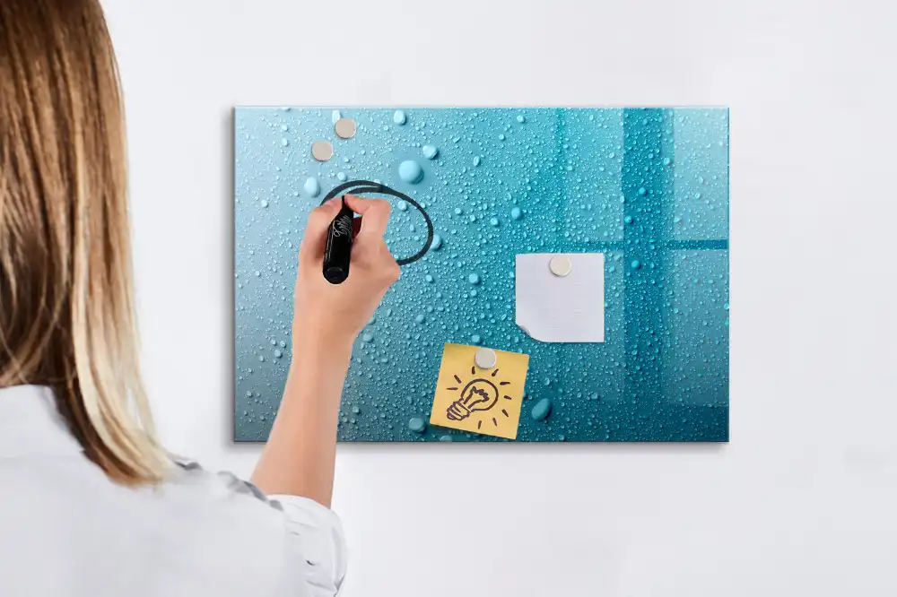 Tableau magnétique pour dessin motif gouttes d'eau