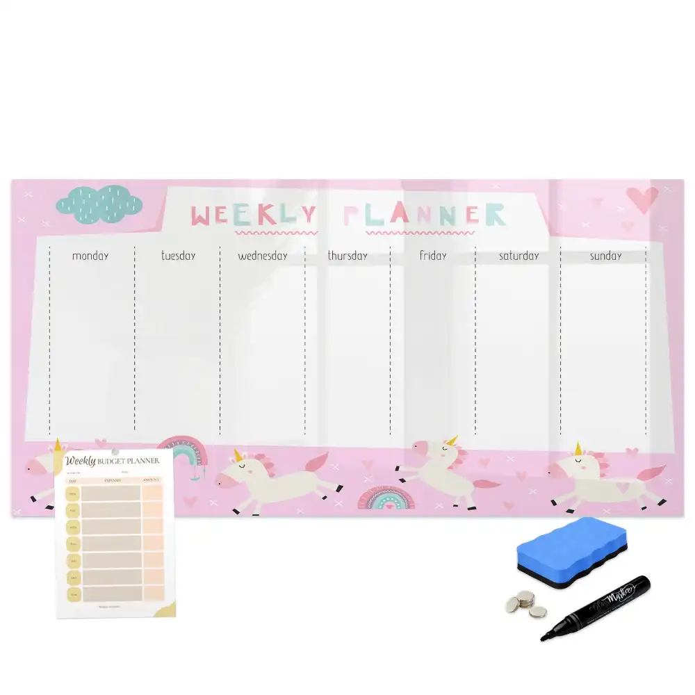 Tableau magnétique calendrier hebdomadaire pour enfants