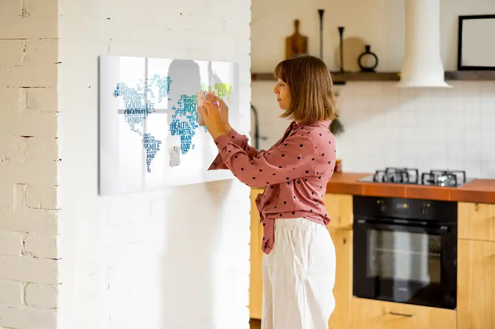 Tableau magnétique à dessiner avec mots doux
