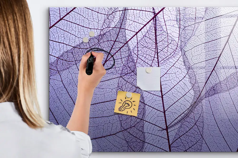 Tableau magnétique à dessiner feuilles dans la nature