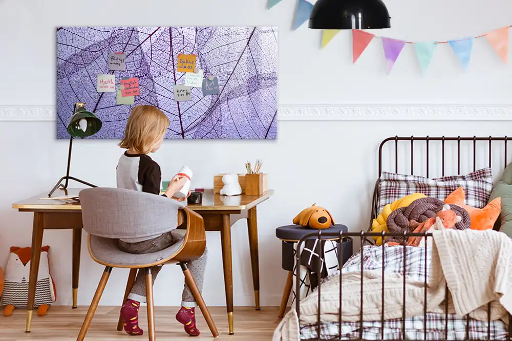 Tableau magnétique à dessiner feuilles dans la nature