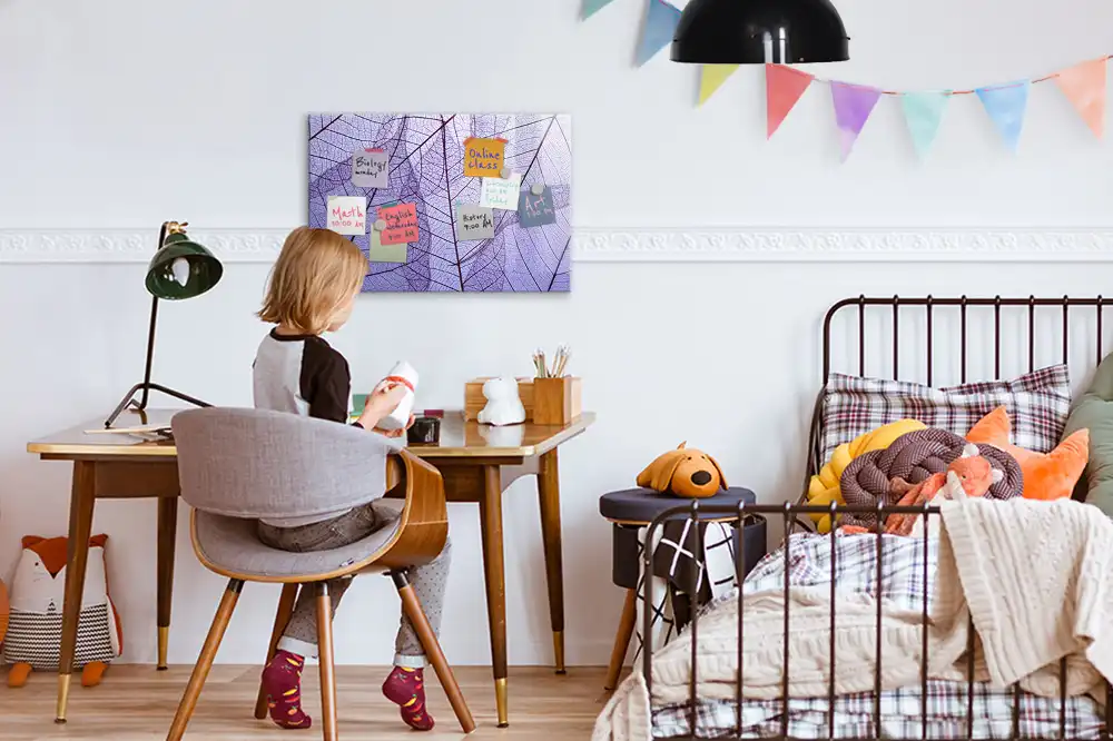 Tableau magnétique à dessiner feuilles dans la nature