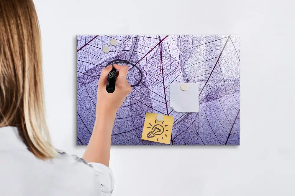 Tableau magnétique à dessiner feuilles dans la nature