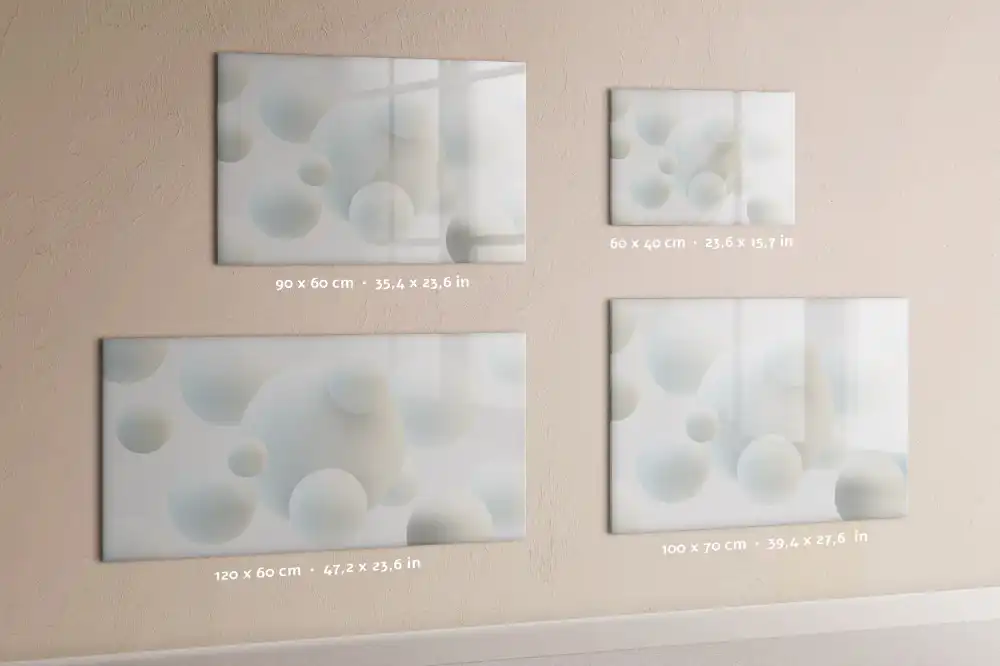 Tableau magnétique pour écriture motif ballons de football abstraits