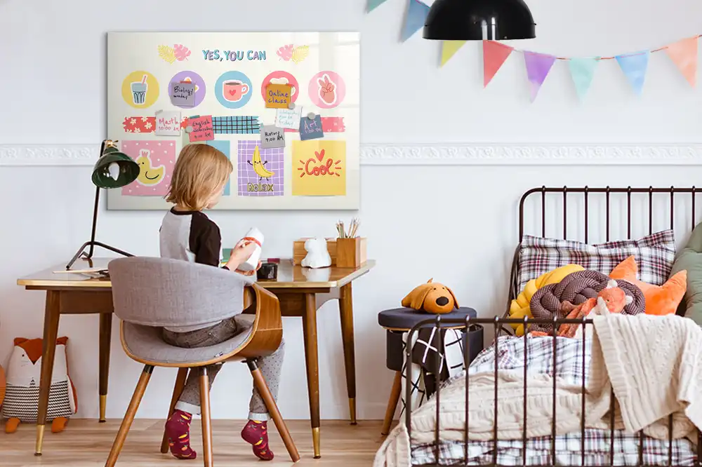 Tableau magnétique agenda scolaire pour élève