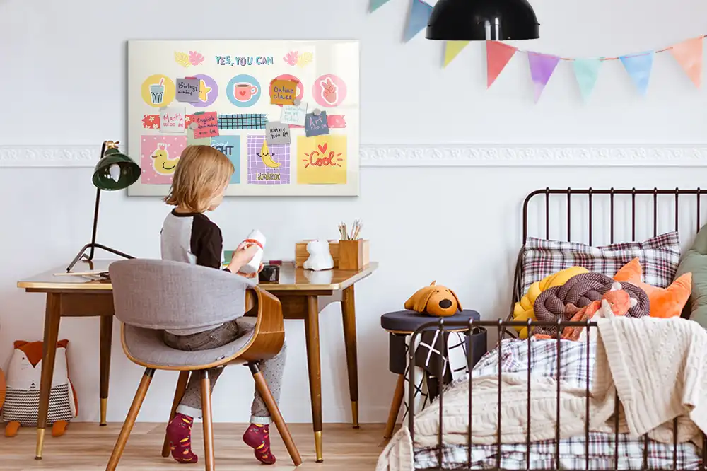 Tableau magnétique agenda scolaire pour élève