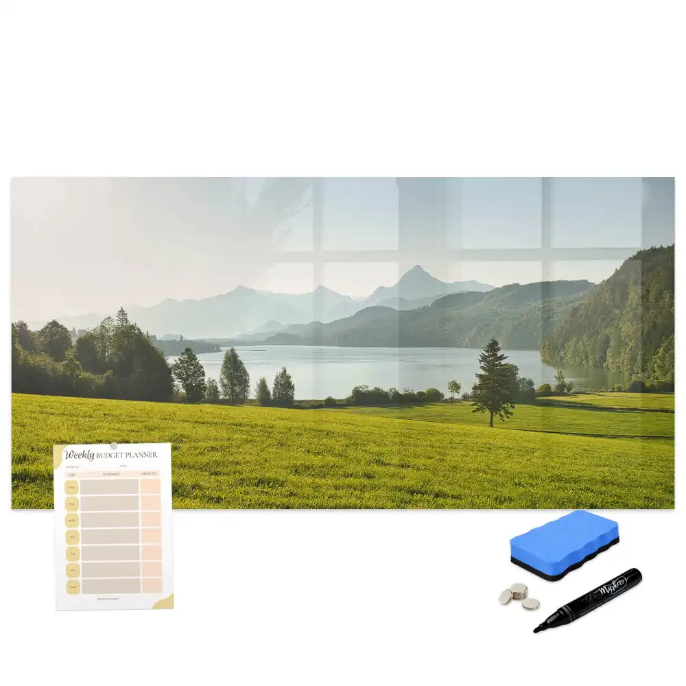 Tableau magnétique à dessiner motif champs et vallées de montagne