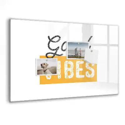 Tableau magnétique pour dessin avec citation inspirante