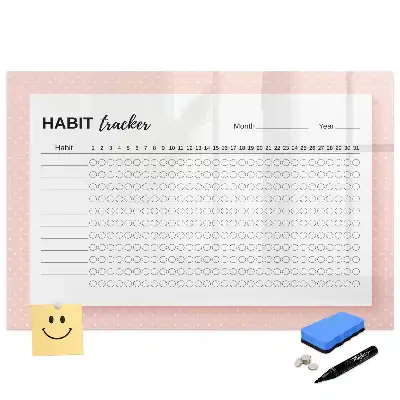 Tableau magnétique pour le suivi des habitudes quotidiennes