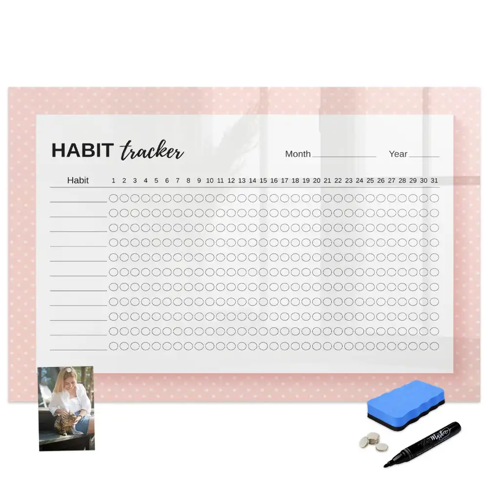 Tableau magnétique pour le suivi des habitudes quotidiennes