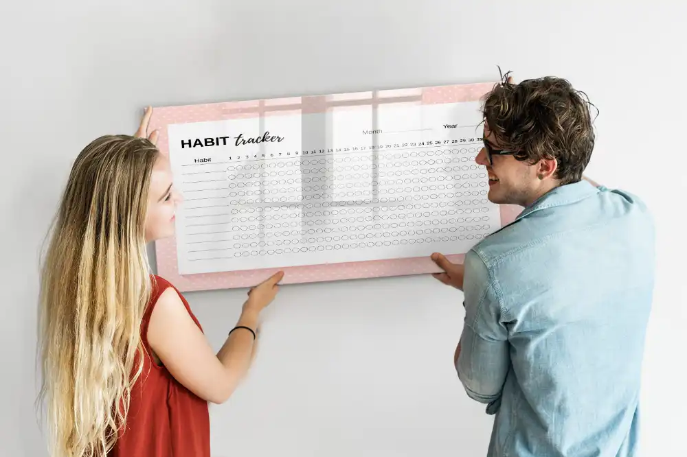 Tableau magnétique pour le suivi des habitudes quotidiennes