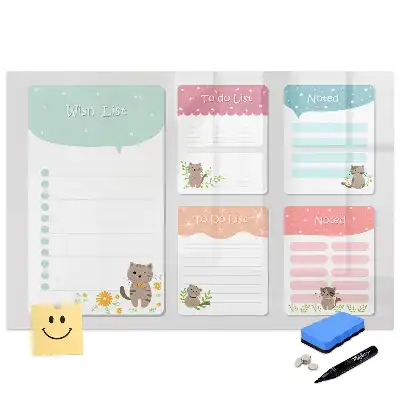 Tableau magnétique pour liste de rêves et souhaits