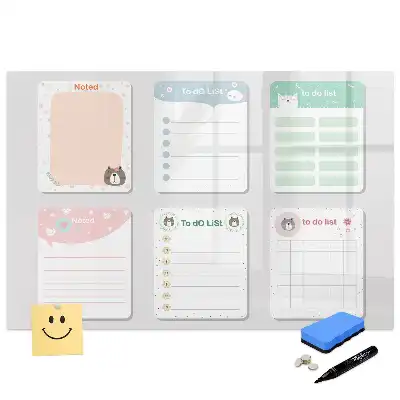 Tableau magnétique pour dessin avec cartes de modèles colorées