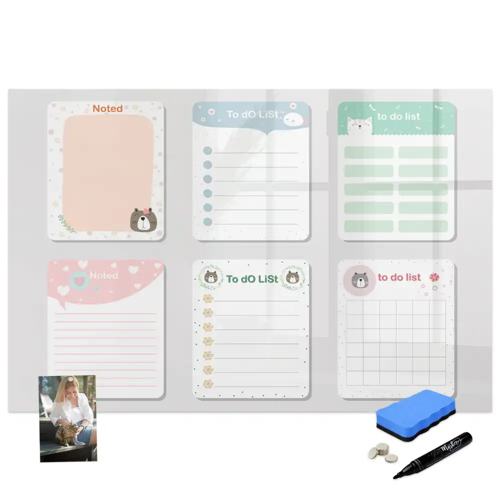 Tableau magnétique pour dessin avec cartes de modèles colorées