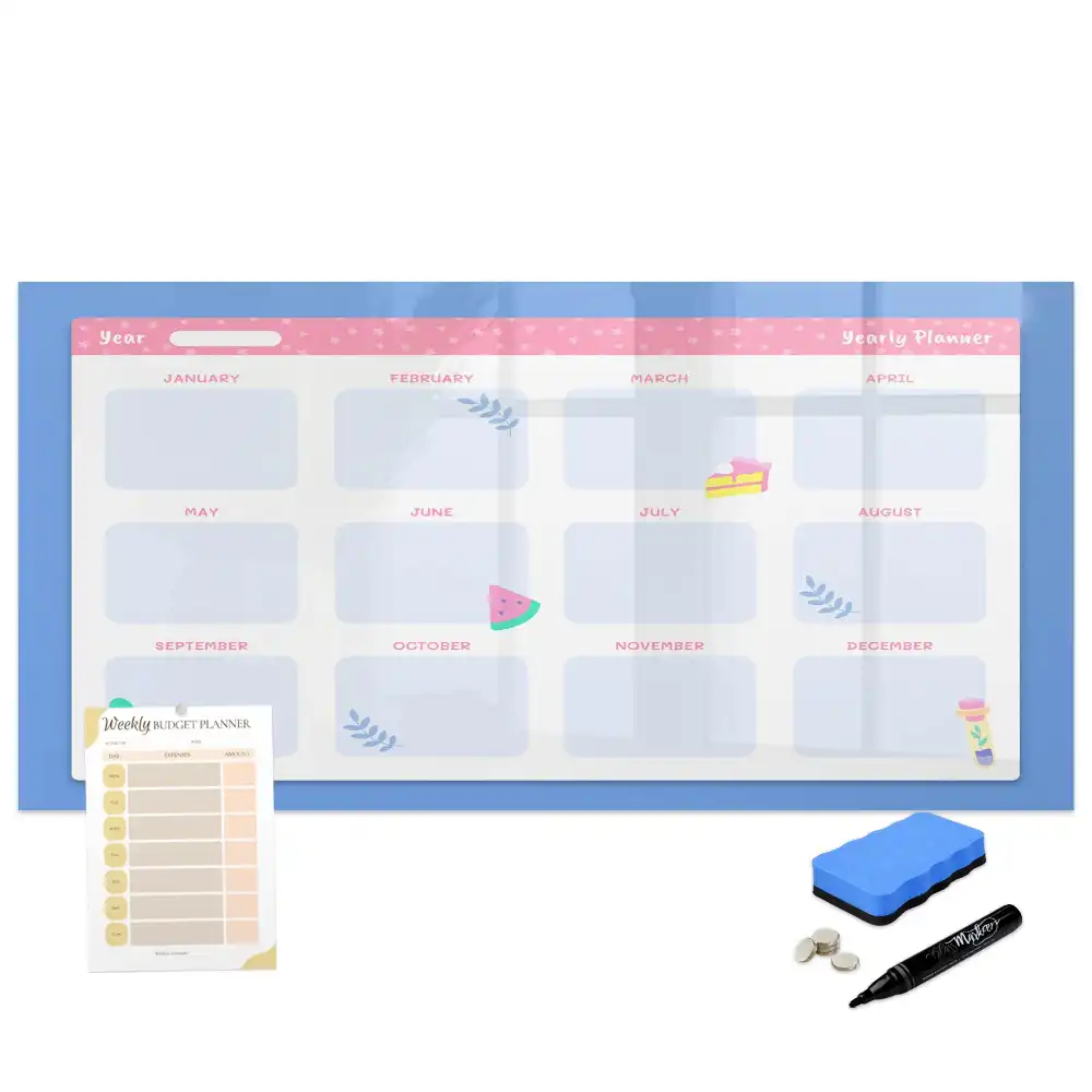 Tableau magnétique effaçable de planification mensuelle