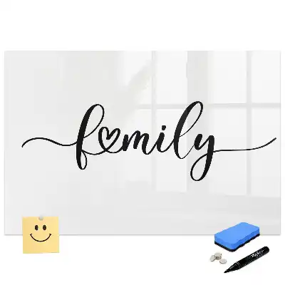 Tableau magnétique pour écriture et organisation familiale