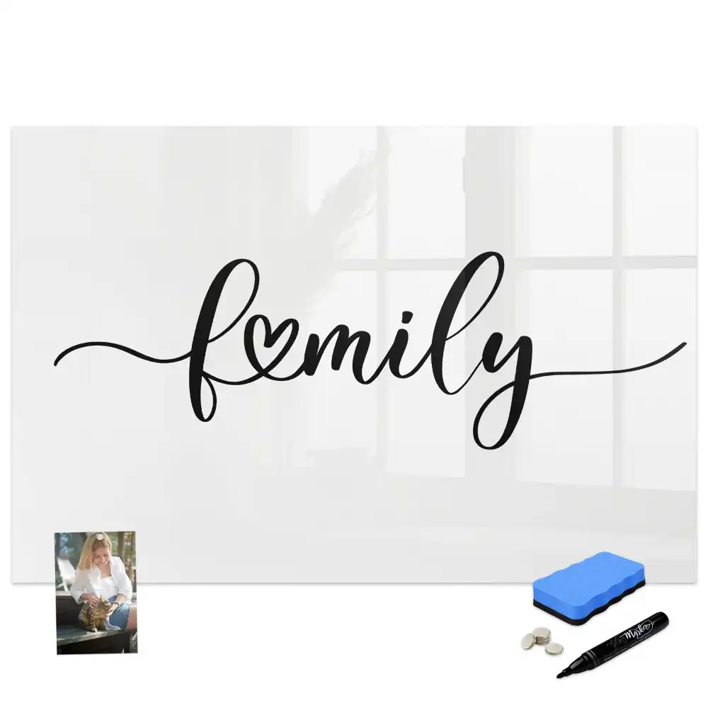 Tableau magnétique pour écriture et organisation familiale