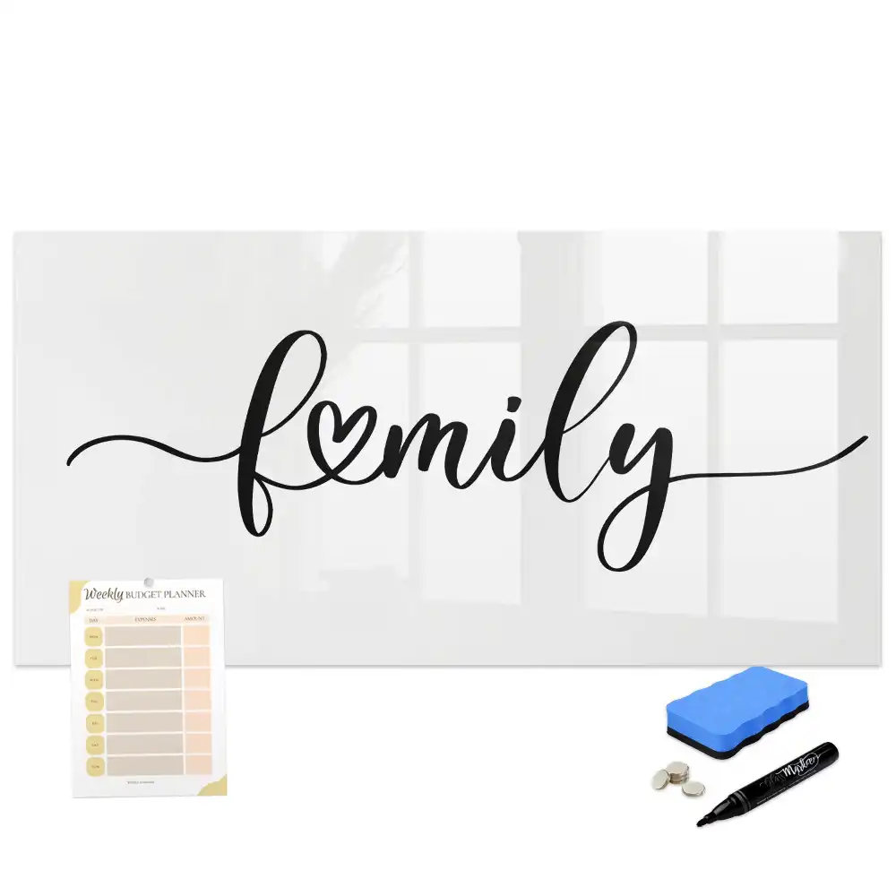 Tableau magnétique pour écriture et organisation familiale