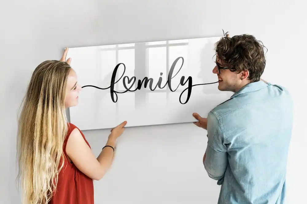 Tableau magnétique pour écriture et organisation familiale