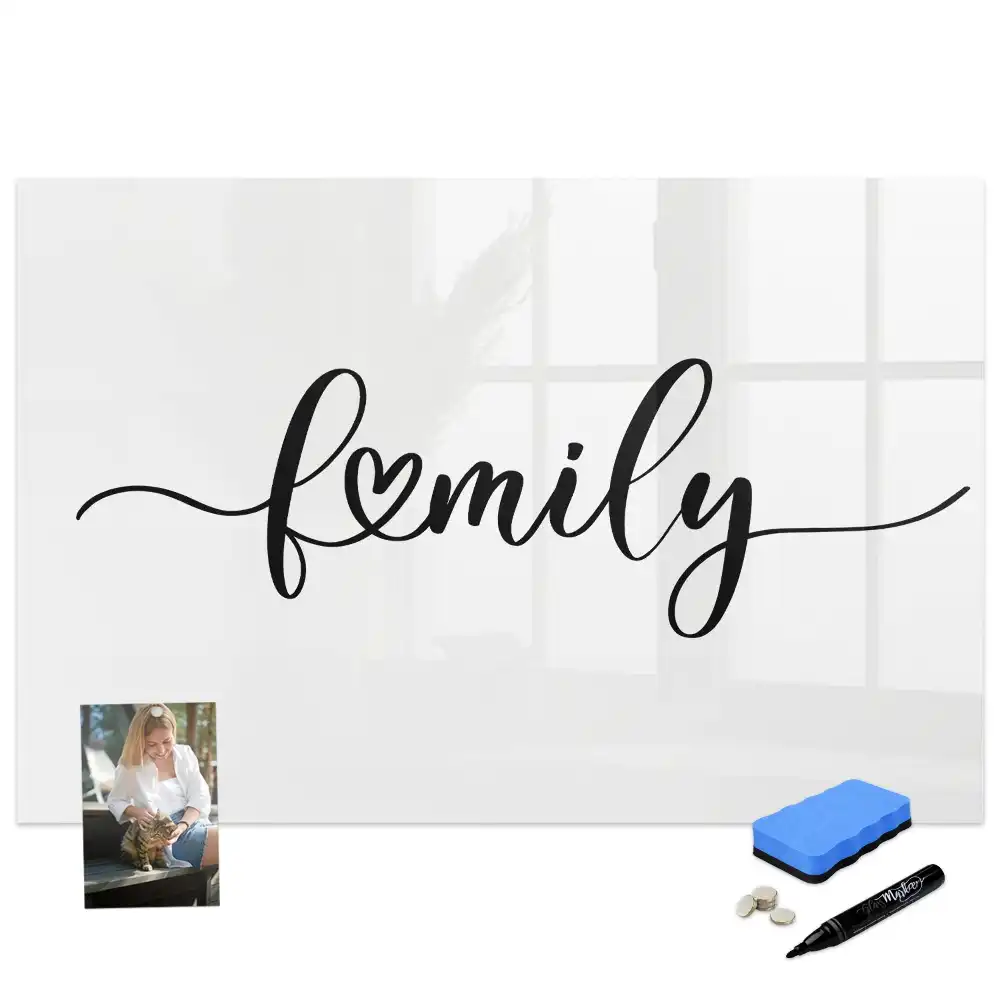 Tableau magnétique pour écriture et organisation familiale