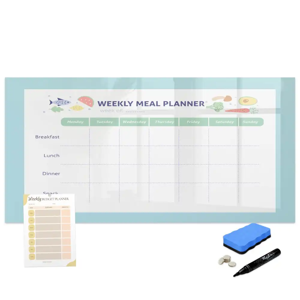 Tableau magnétique pour planification de menus de cuisine