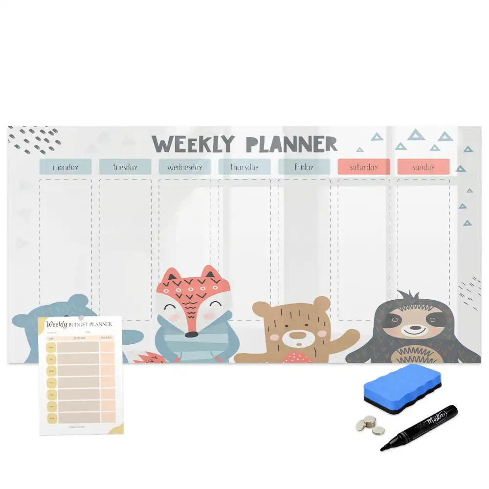 Tableau magnétique hebdomadaire pour organisation de planning
