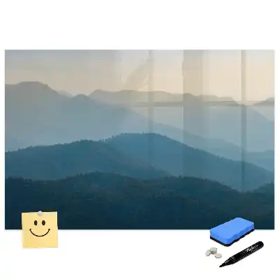Tableau magnétique pour écriture motif paysage artistique abstrait