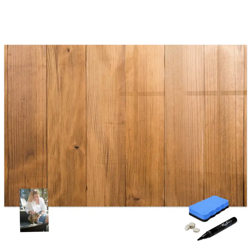 Tableau magnétique à dessiner avec planches en bois