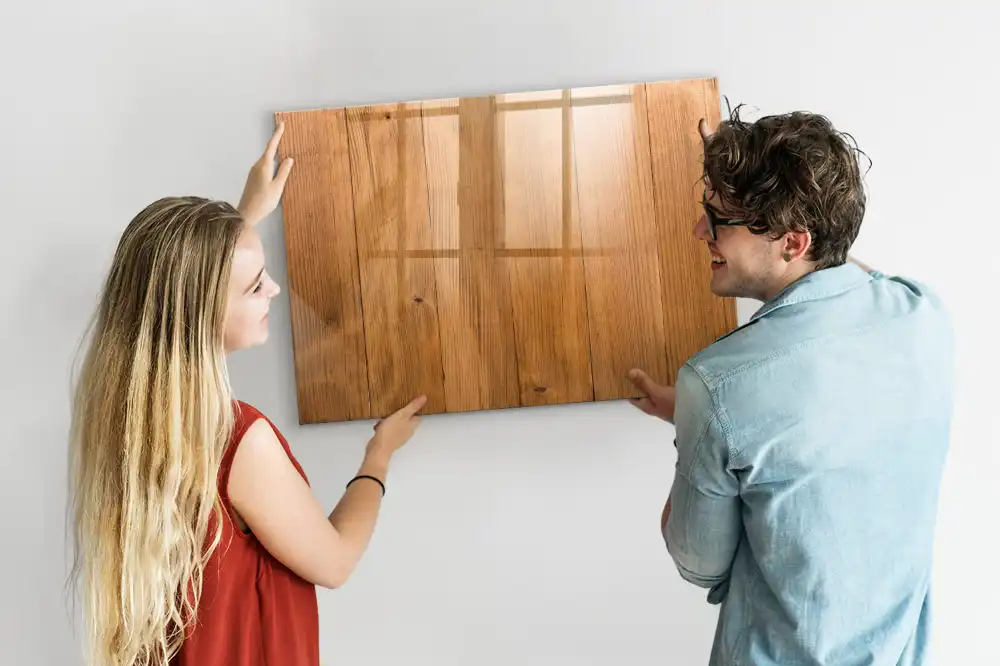 Tableau magnétique à dessiner avec planches en bois