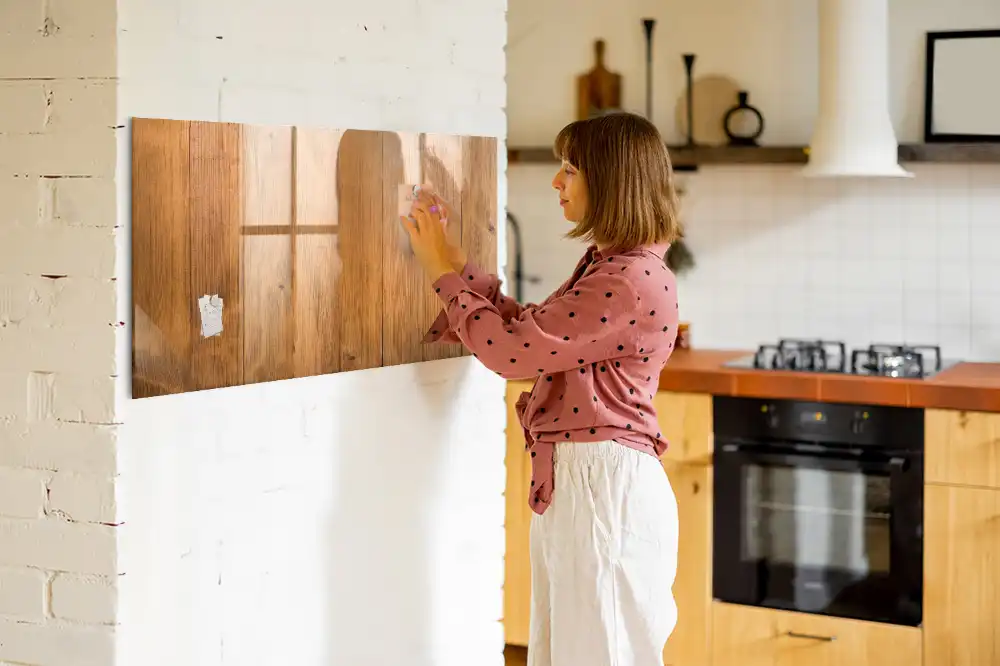 Tableau magnétique à dessiner avec planches en bois