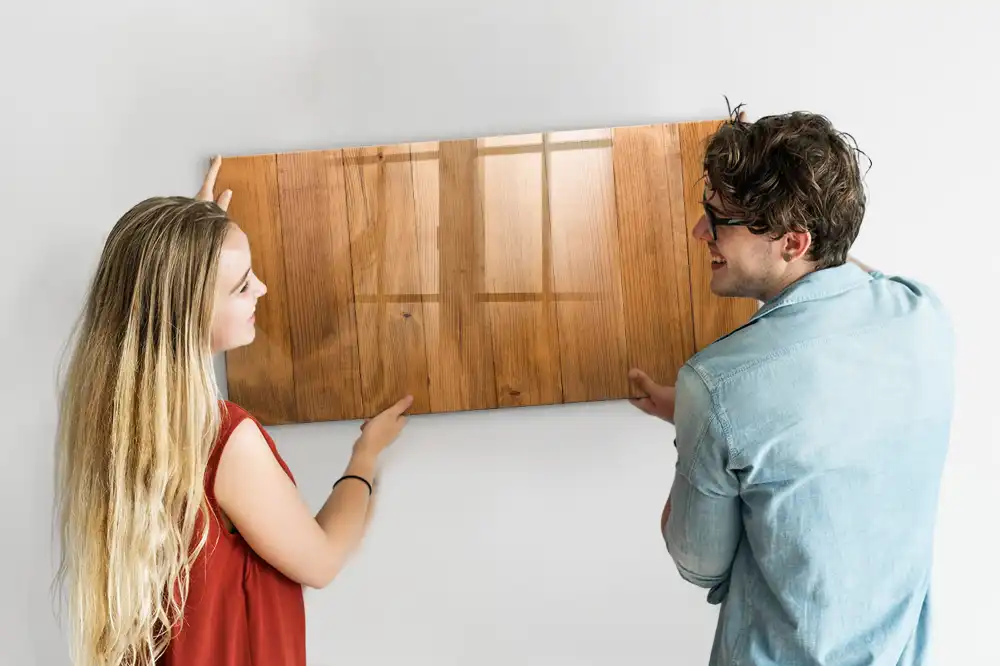 Tableau magnétique à dessiner avec planches en bois