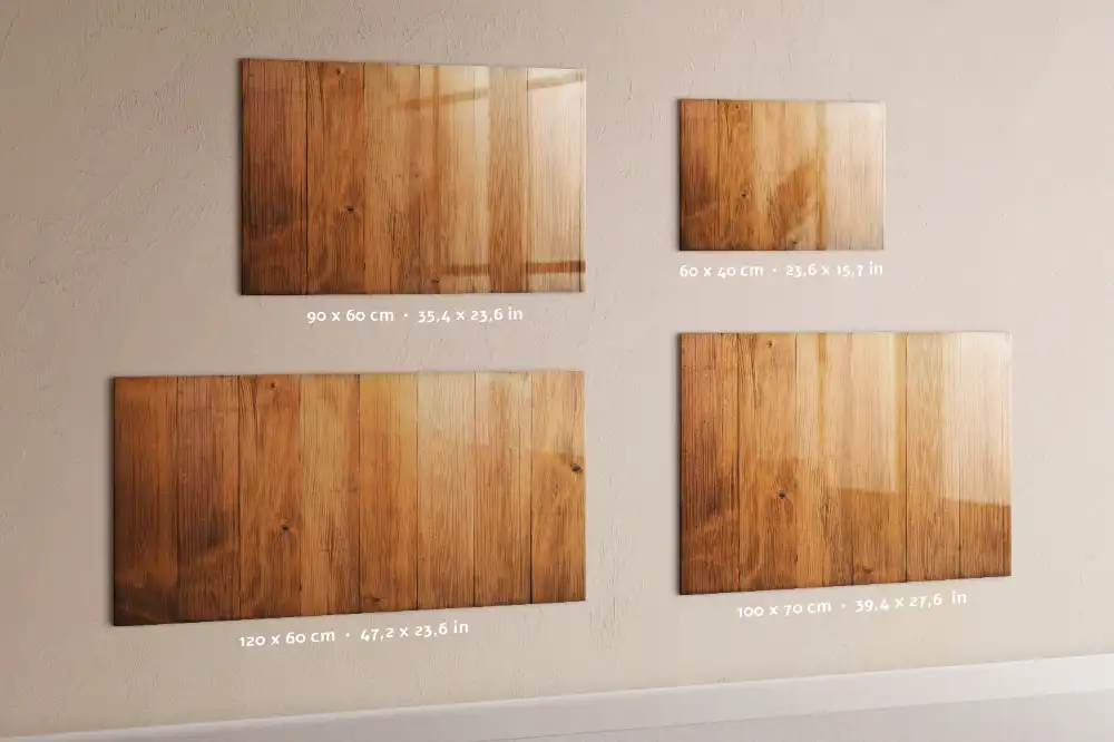 Tableau magnétique à dessiner avec planches en bois