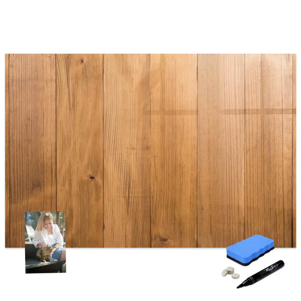 Tableau magnétique à dessiner avec planches en bois