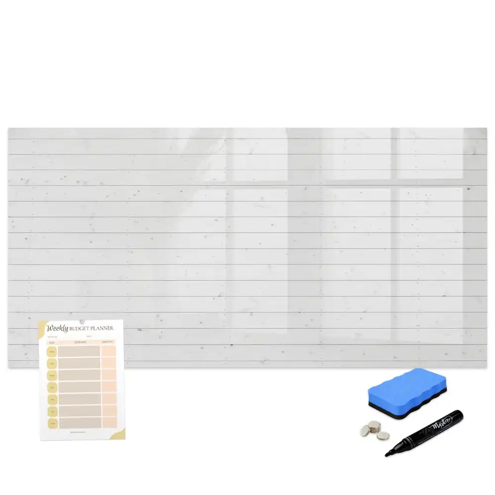 Tableau magnétique pour écriture motif panneau en bois