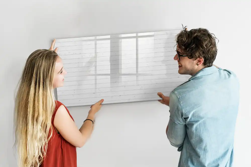Tableau magnétique pour écriture motif panneau en bois