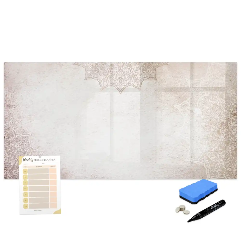 Tableau magnétique décoratif à dessiner motif graphique